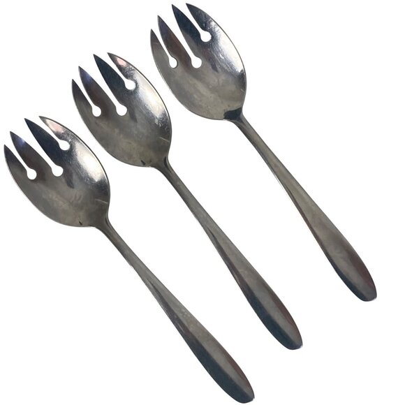 Imperial IMI 45 Medium Serving Fork 8.25 inch Stainless Steel Flatware MCM - Picture 1 of 7